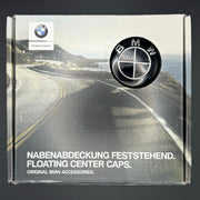 4er Set Original BMW Nabendeckel Feststehend Spinner All Black nabennerd24.de