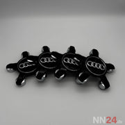 4er Set Audi Nabendeckel Schwarz nabennerd24.de