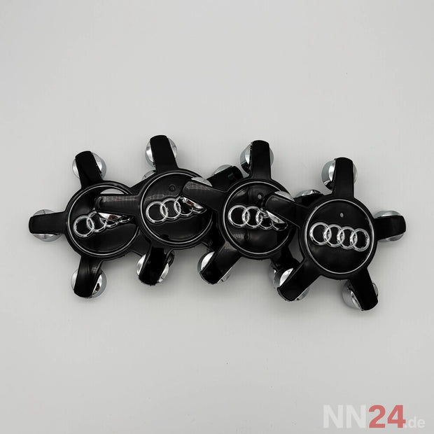 4er Set Audi Nabendeckel Schwarz nabennerd24.de