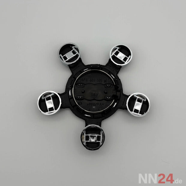 4er Set Audi Nabendeckel Schwarz nabennerd24.de