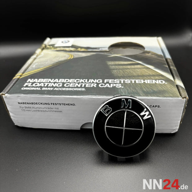 4er Set BMW Nabendeckel Feststehend All Black (Kopie) nabennerd24.de