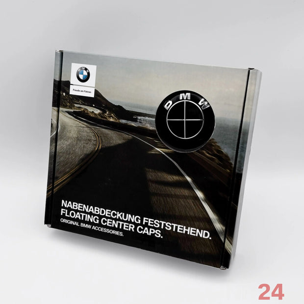 4er Set BMW Nabendeckel Feststehend All Black nabennerd24.de