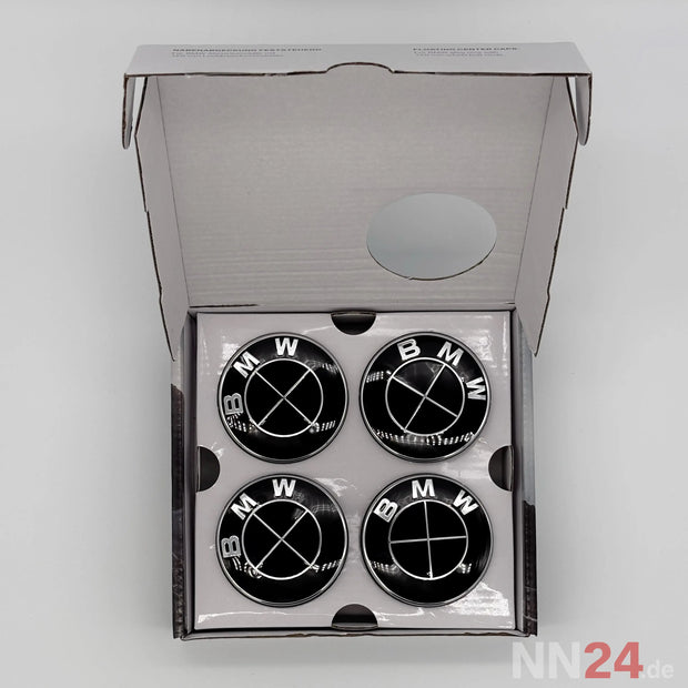 4er Set BMW Nabendeckel Feststehend All Black nabennerd24.de