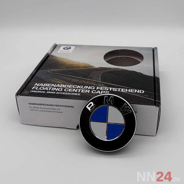 4er Set BMW Nabendeckel Feststehend Blau/Weiß nabennerd24.de