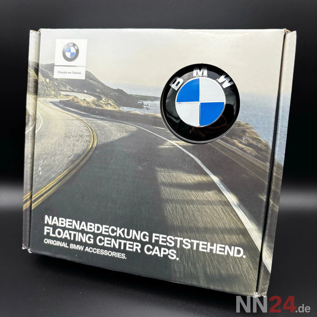 4er Set BMW Nabendeckel Feststehend Blau/Weiß nabennerd24.de