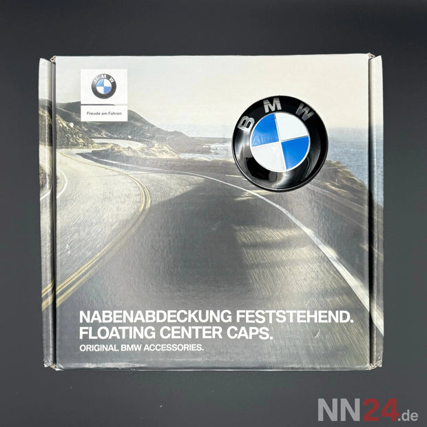 4er Set BMW Nabendeckel Feststehend Blau/Weiß nabennerd24.de