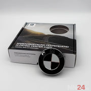 4er Set BMW Nabendeckel Feststehend Schwarz/Weiß nabennerd24.de