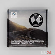 4er Set BMW Nabendeckel Feststehend Schwarz/Weiß nabennerd24.de