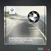 4er Set BMW Nabendeckel Feststehend Schwarz/Weiß nabennerd24.de