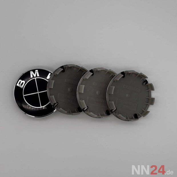 4er Set BMW Nabendeckel Klassisch All Black nabennerd24.de