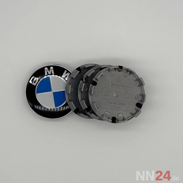 4er Set BMW Nabendeckel Klassisch Blau/Weiß nabennerd24.de