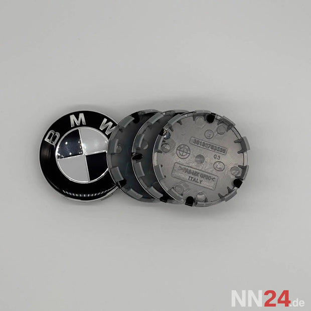 4er Set BMW Nabendeckel Klassisch Schwarz/Weiß (Kopie) nabennerd24.de