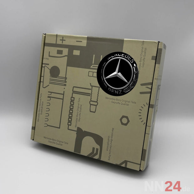 4er Set Mercedes-Benz Dynamic Nabendeckel Schwarz nabennerd24.de