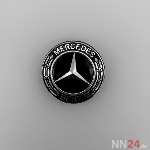 4er Set Mercedes-Benz Dynamic Nabendeckel Schwarz nabennerd24.de