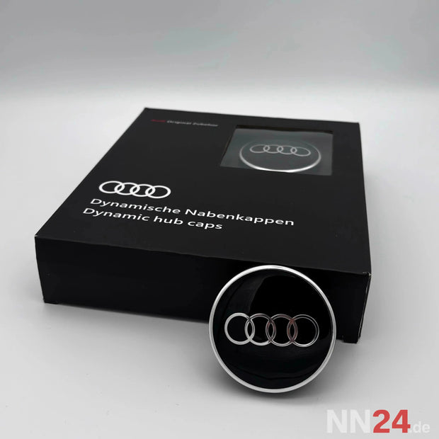 4er Set VW Dynamische Nabendeckel Schwarz 66mm nabennerd24.de
