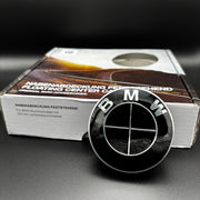 4er Set Original BMW Nabendeckel Feststehend Spinner All Black nabennerd24.de