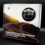 4er Set Original BMW Nabendeckel Feststehend Spinner All Black nabennerd24.de