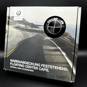 4er Set Original BMW Nabendeckel Feststehend Spinner All Black nabennerd24.de